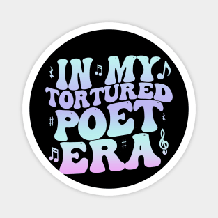 Funny In My Tortured Poets Era Groovy Gradiant Magnet